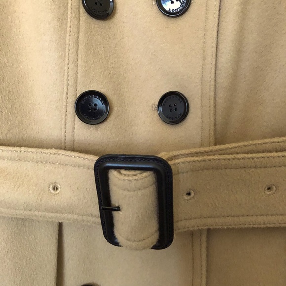 Burberry London Wool Cashmere Belted Short Trench Coat Jacket - Picture 7 of 16